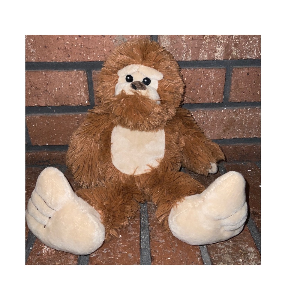 Fiesta Travel Tails Big Foot Sasquatch 11 Inch Cuddle Bean Bag Plush Brown - Picture 2 of 5